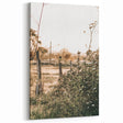 Farmhouse Wall Art - Rustic Fence and Foliage with Warm Country Charm