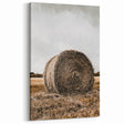 Farmhouse Wall Art - Rustic Hay Bale with Vintage Country Charm