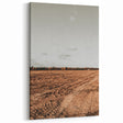 Farmhouse Wall Art - Rustic Plowed Field with Country Farmhouse Charm
