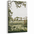 Farmhouse Wall Art - Tranquil Farm Gate with Rustic Countryside Charm
