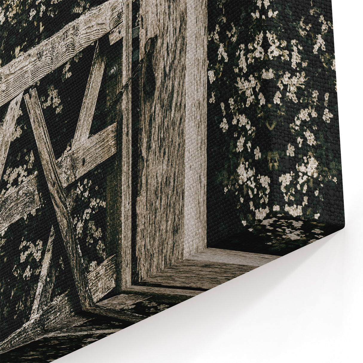 Rustic Private Gate Wall Art – Farmhouse Countryside Aesthetic