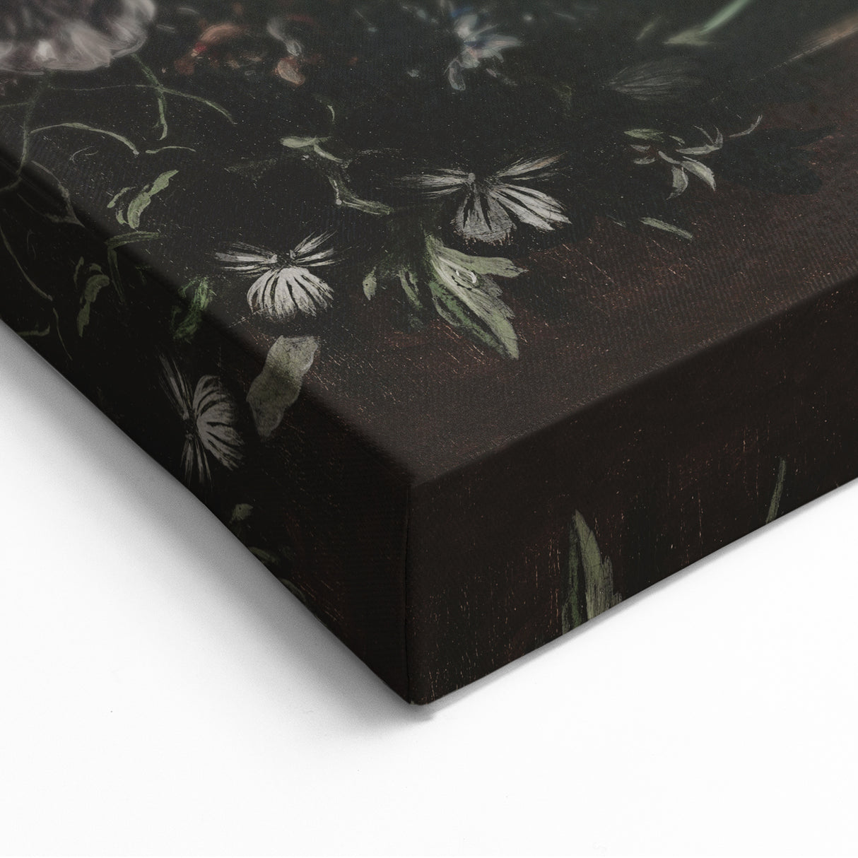 Dark Moody Wall Art - Dramatic Floral Arrangement for Elegant Interiors