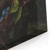 Dark Moody Wall Art - Nest with Blue Eggs for Natural Interior Decor