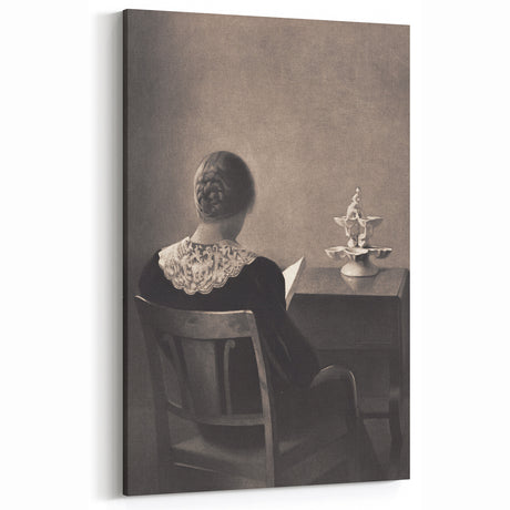 Elegant Gothic Lady Print - Dark Decor Style Vintage Gothic Wall Art