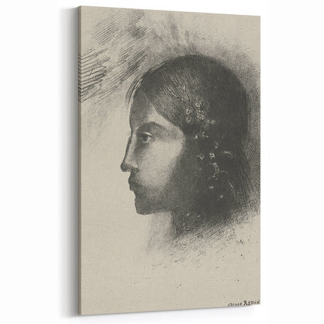 Elegant Gothic Portrait - Vintage Gothic Print | Gothic Wall Art Canvas