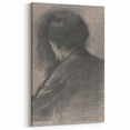 Gothic Wall Art - Mysterious Shadowy Portrait Dark Decor Style
