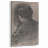 Gothic Wall Art - Mysterious Shadowy Portrait Dark Decor Style