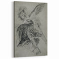 Vintage Gothic Prints - Angelic Figure Medieval Gothic Canvas