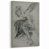 Vintage Gothic Prints - Angelic Figure Medieval Gothic Canvas