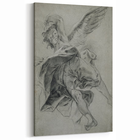 Vintage Gothic Prints - Angelic Figure Medieval Gothic Canvas