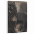 Medieval Gothic Canvas - Dark Knight Vintage Gothic Print