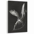 Gothic Wall Art - Dark Angelic Figure Medieval Gothic Canvas Print