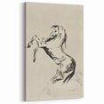 Dark Decor Style - Abstract Horse Gothic Medieval Canvas Wall Art