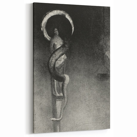 Eerie Gothic Serpent Art - Dark Decor for Mysterious Gothic Spaces