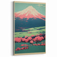 Abstract Electric Mountain Art – Vibrant Electric Wall Decor Canvas