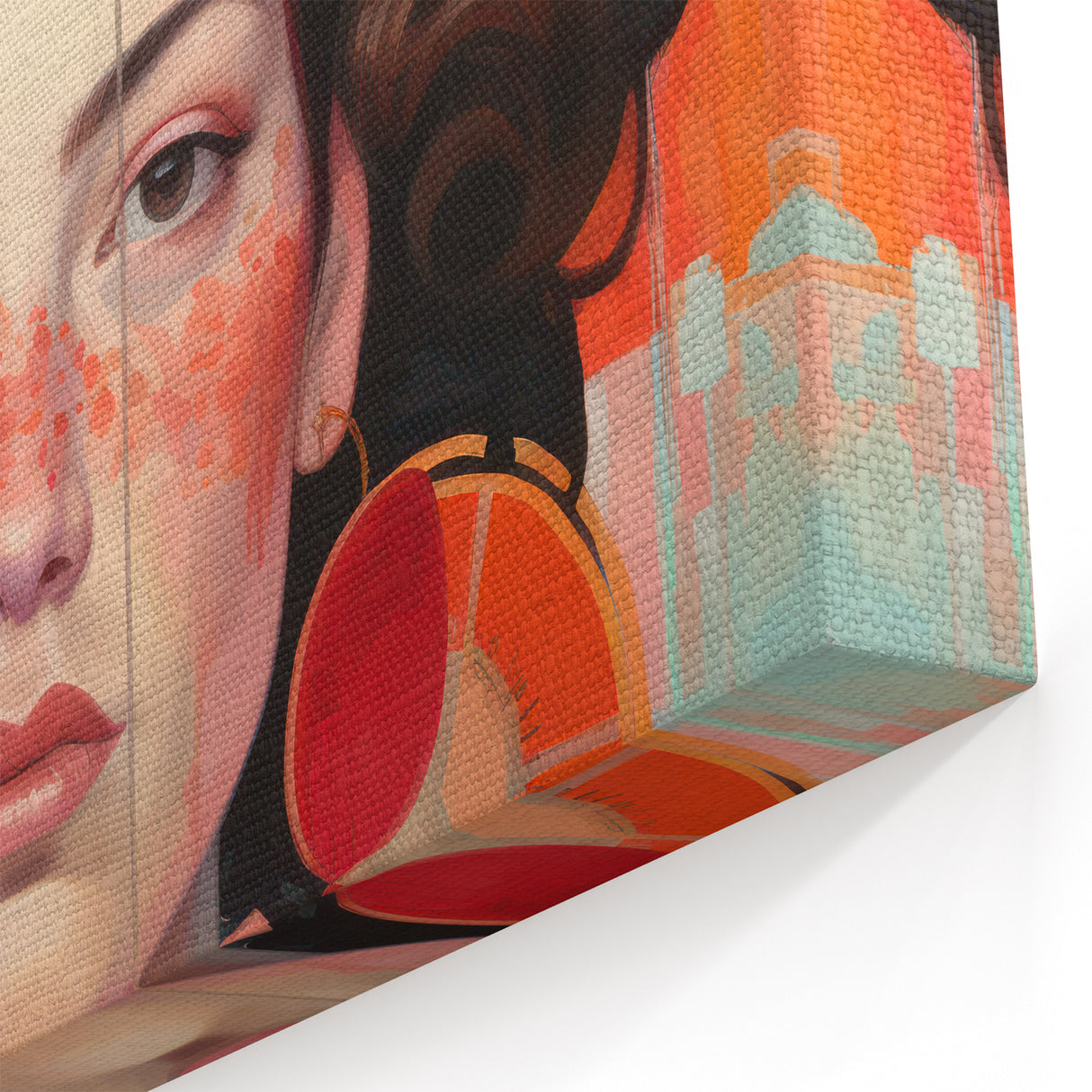 Electric Portrait Art – Vibrant Modern Electric Canvas Wall Decor