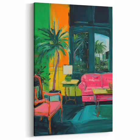 Vibrant Electric Interior Art – Abstract Electric Wall Canvas Decor