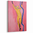 Playful Electric Cat Art – Abstract Electric Wall Canvas Decor
