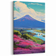 Vibrant Electric Mountain River Art – Modern Electric Wall Canvas