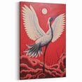 Majestic Electric Crane Art – Bold Modern Electric Wall Canvas Decor