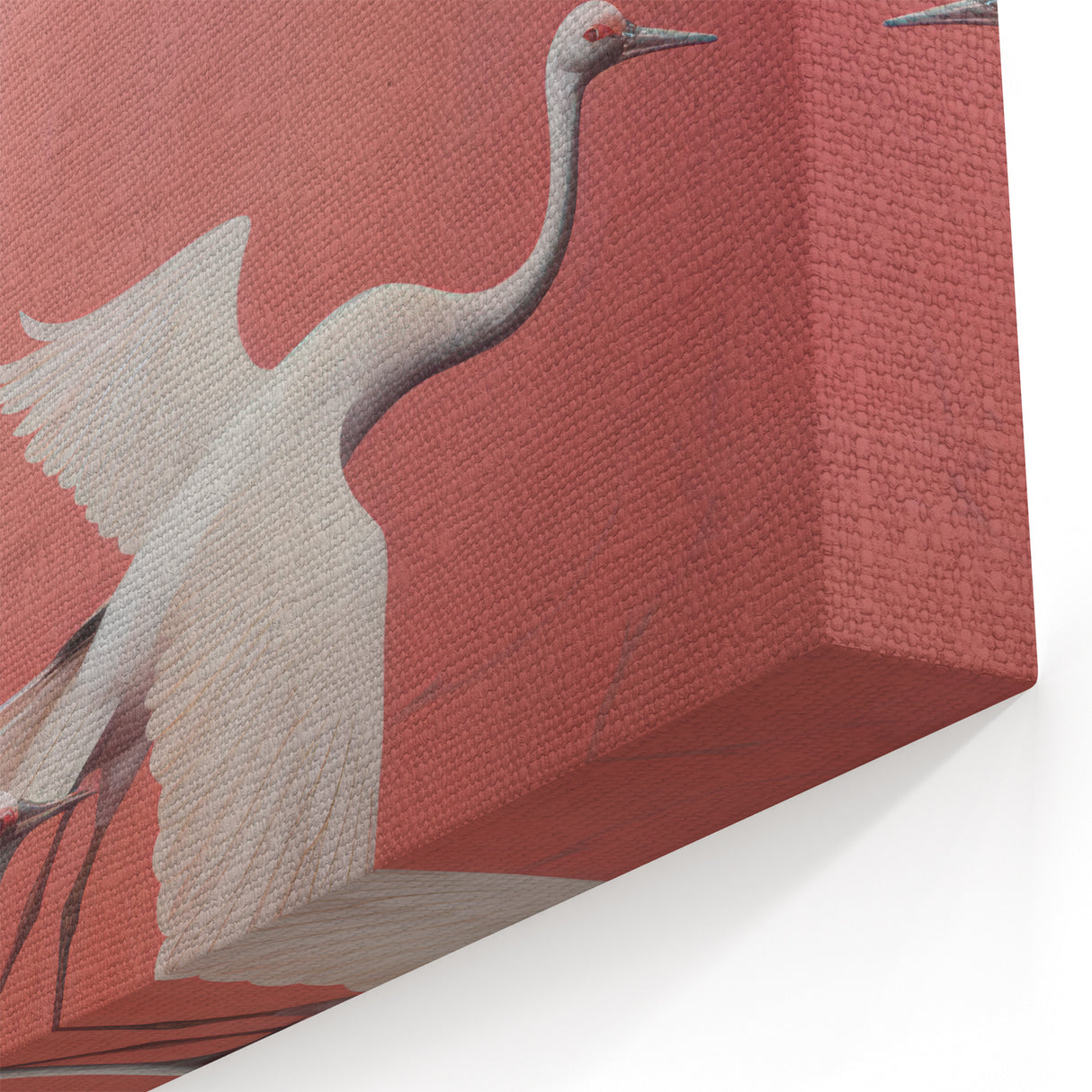 Elegant Electric Cranes Art – Modern Vibrant Electric Wall Canvas Decor