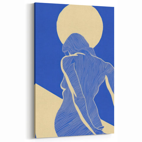 Abstract Electric Silhouette Art – Modern Vibrant Electric Wall Decor