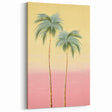 Minimalist Electric Palm Tree Art – Vibrant Electric Wall Canvas Decor