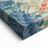 Electric Floral Pathway Canvas - Vibrant Abstract Wall Art Decor