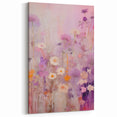 Electric Floral Fantasy Canvas - Abstract Pastel Modern Wall Art Decor