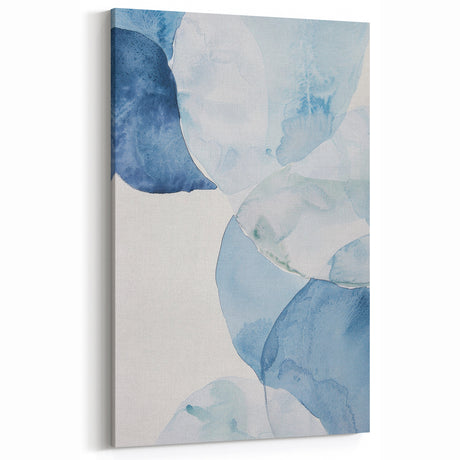 Abstract Blue Watercolor Coastal Wall Art - Ocean-Inspired Decor Print