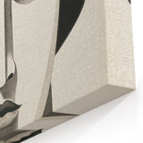 Abstract Electric Portrait Canvas - Black and White Modern Wall Art