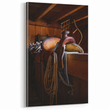 Rustic Saddle and Barn Wall Art for Farmhouse and Western Decor