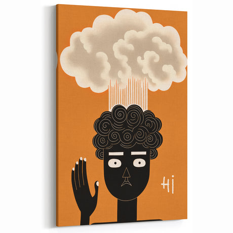 Playful Electric Pop Art Canvas - Modern Abstract Wall Art Decor