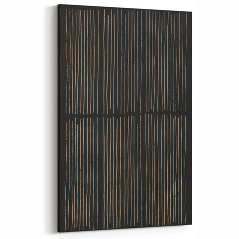 Minimalist Electric Line Art Canvas - Modern Monochrome Wall Decor