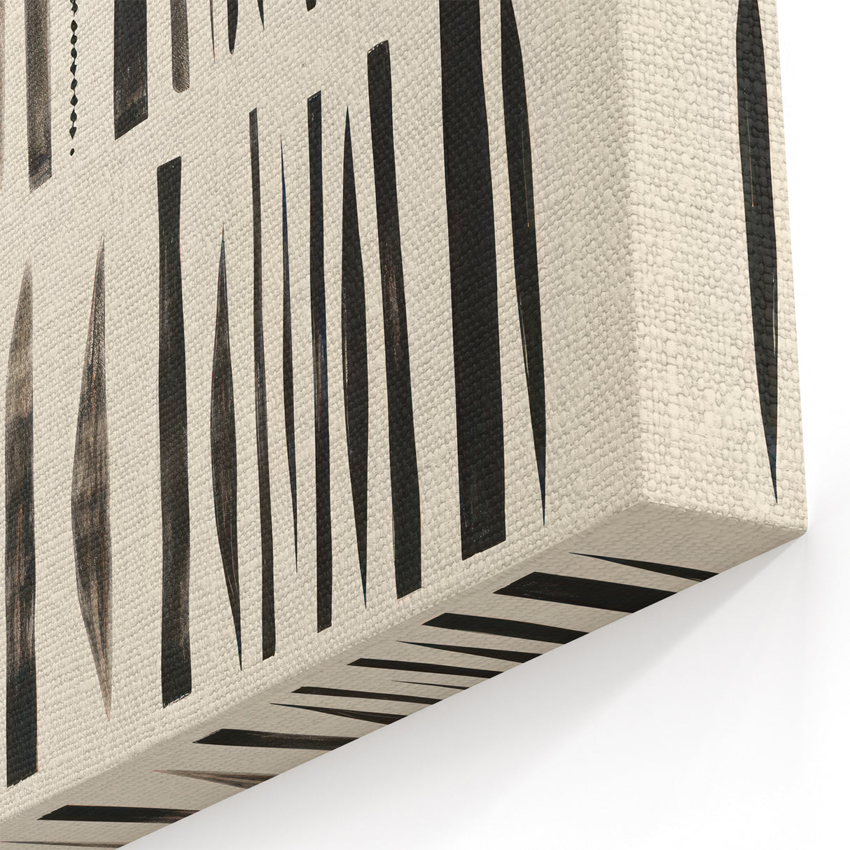 Abstract Electric Pattern Canvas - Monochrome Modern Wall Art Decor