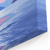 Serene Electric Coastal Canvas - Modern Vibrant Beach Wall Art Decor