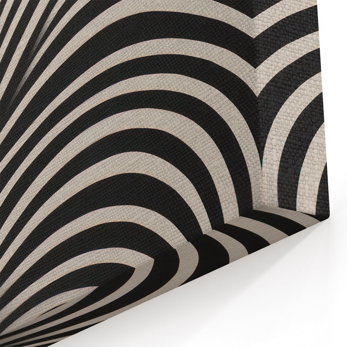 Modern Electric Wall Art - Abstract Black and White Electric Canvas