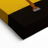 Electric Rider Art - Bold Abstract Electric Painting - Yellow Canvas