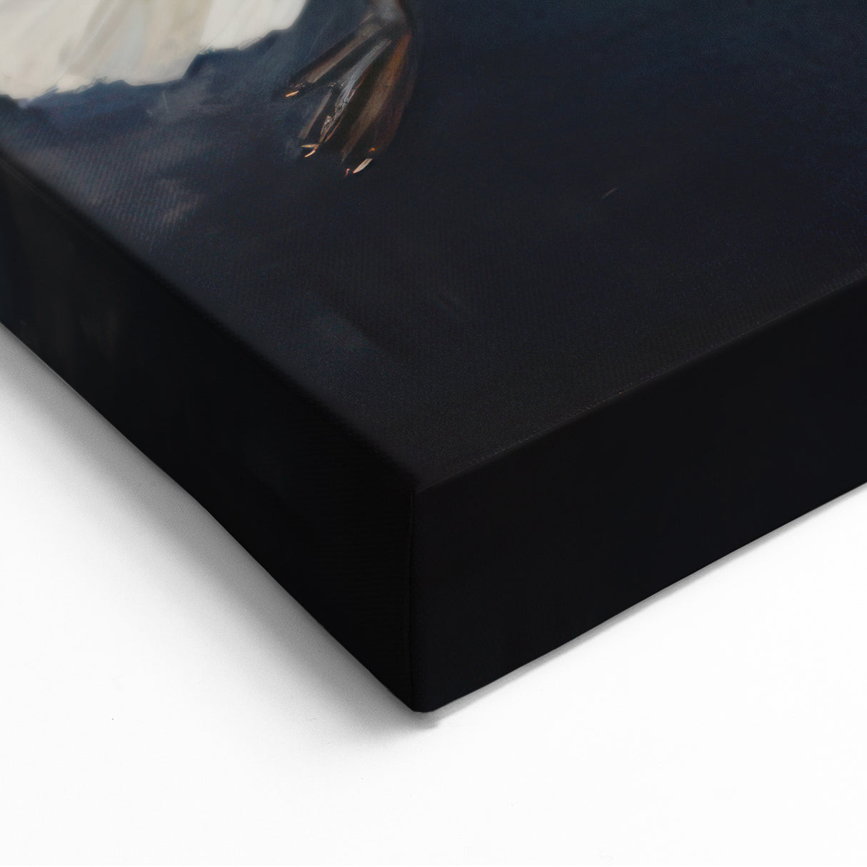 Electric Swan Art - Modern Abstract Electric Canvas - Navy Blue Decor