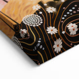 Abstract Electric Forest Art - Vibrant Pink and Orange Canvas Decor