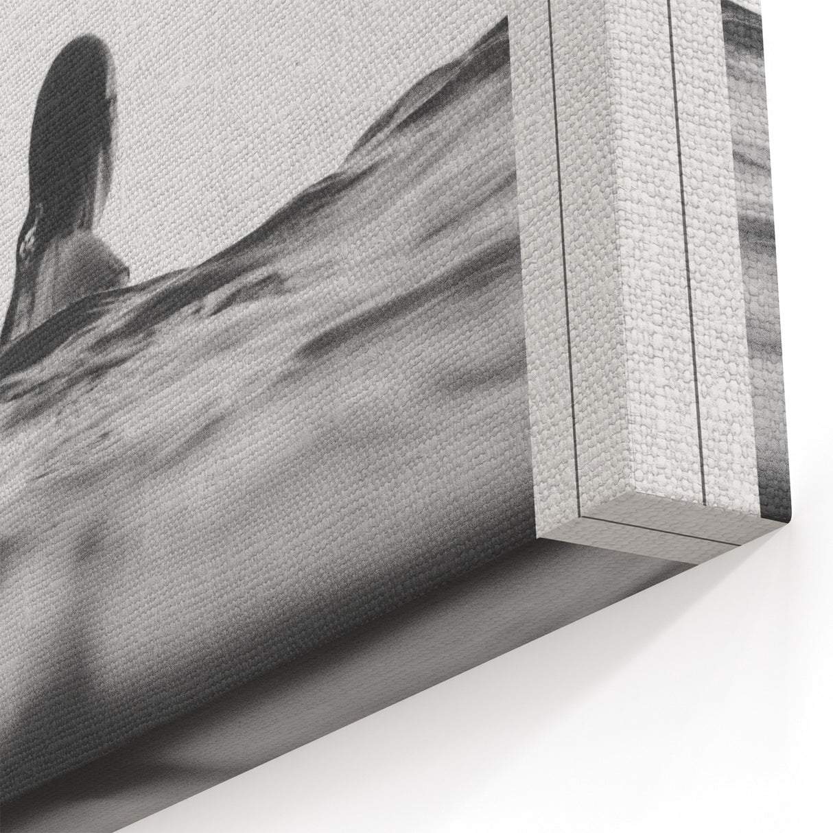 Coastal Wall Art - Surfer in Ocean Waves - Nautical Beach-Themed Print