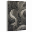 Abstract Flow Electric Art - Black and Gray Canvas - Modern Wall Decor