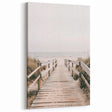 Coastal Wall Art: Beach Boardwalk View - Tranquil Seaside Nautical Print