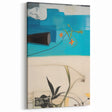 Modern Electric Art Print: Abstract Floral and Geometric Design Canvas