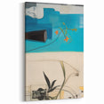 Modern Electric Art Print: Abstract Floral and Geometric Design Canvas
