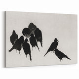 Gothic Artworks - Dark Decor Style Raven Silhouettes for Gothic Wall Art