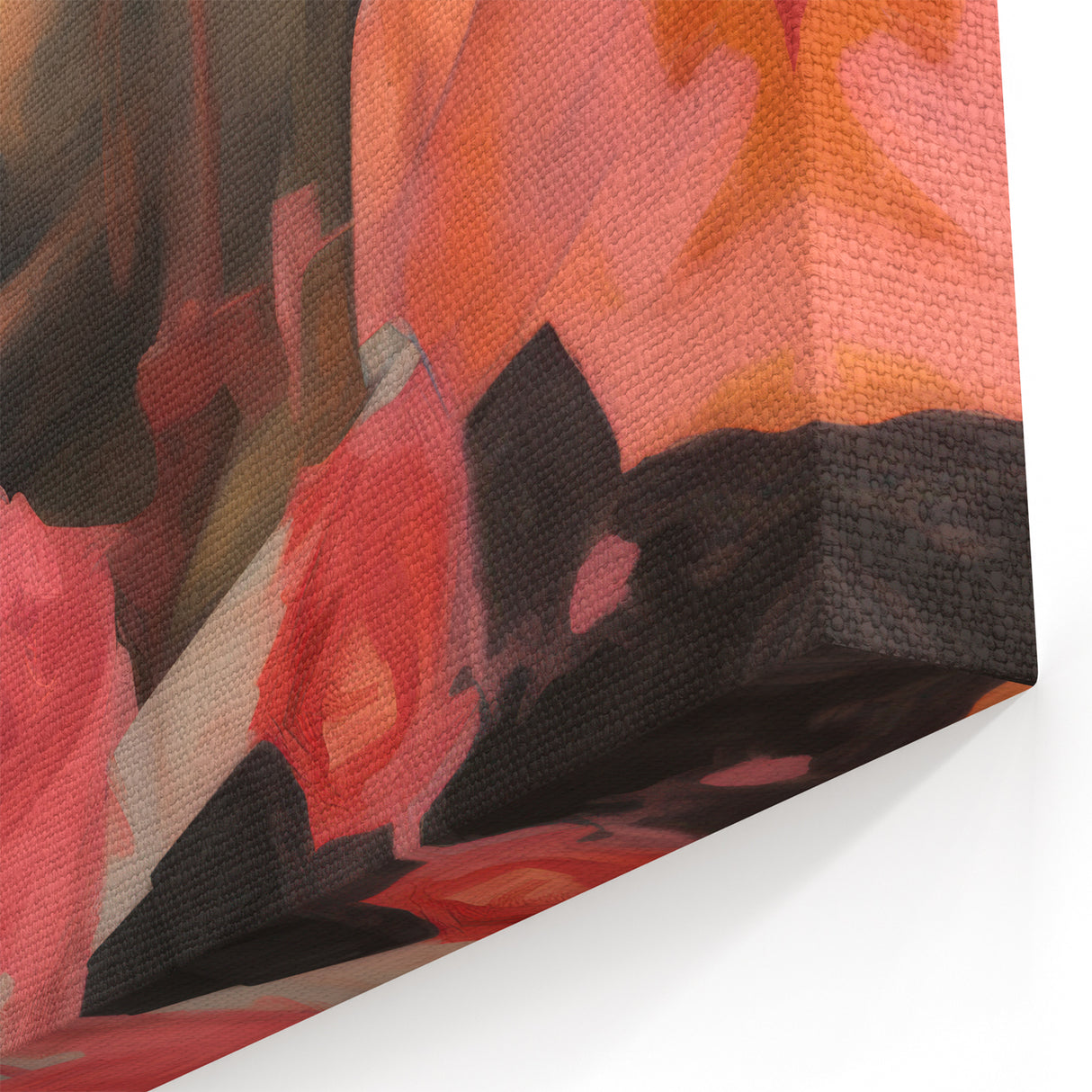 Abstract Portrait Electric Art: Modern Expressive Figure with Floral Motifs