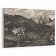 Medieval Gothic Canvas - Knight’s Journey Artwork for Dark Decor Style