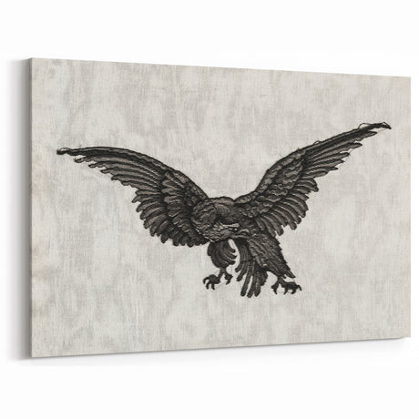 Gothic Artworks - Soaring Raven Illustration for Dark Decor Style