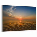 Massachusetts Coastal Art - Cape Cod Sunset Tidal Sand Wall Decor